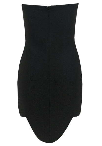 Strapless Crystal Hem Dress Black HV2690