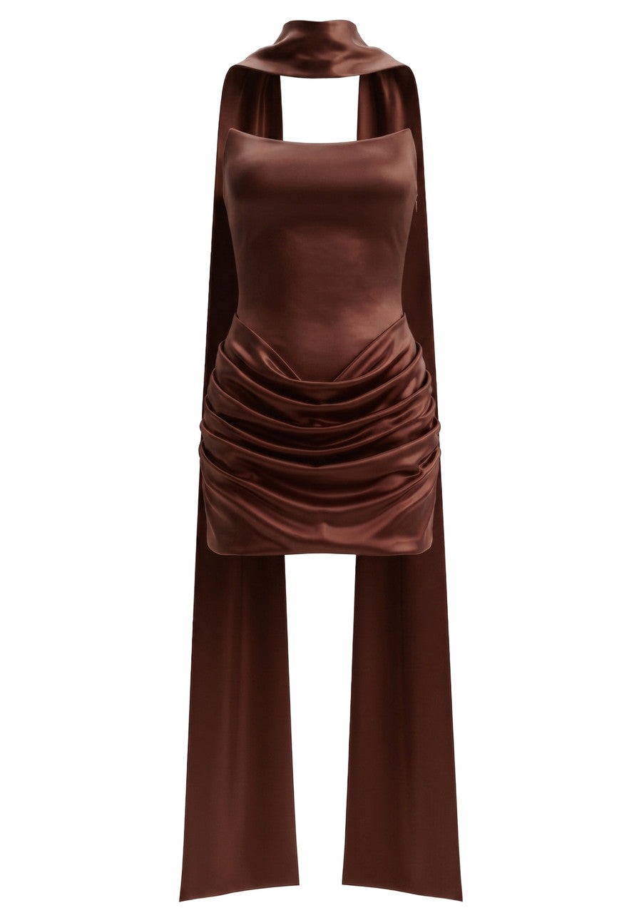 Strapless Draped Corset Dress HV3155