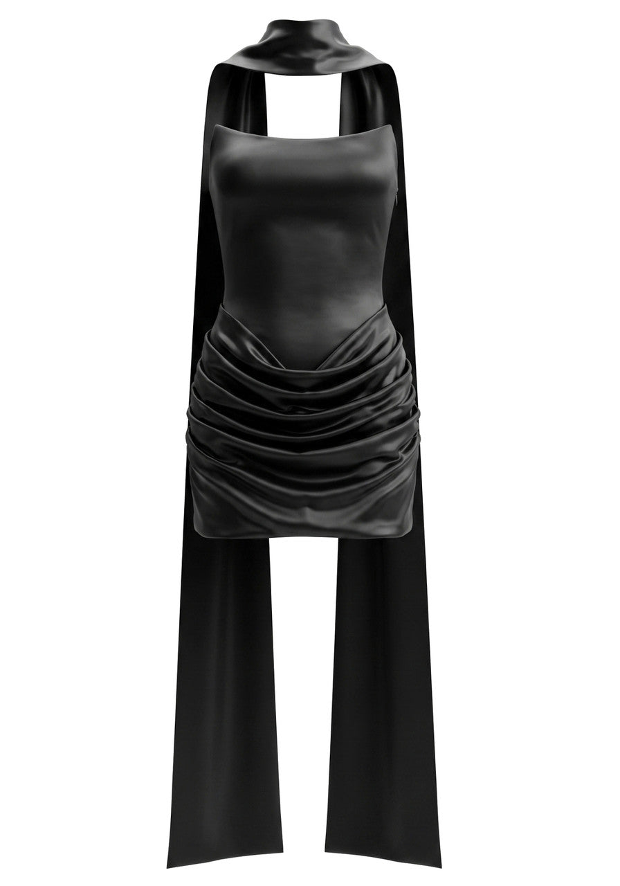 Strapless Draped Corset Dress HV3155