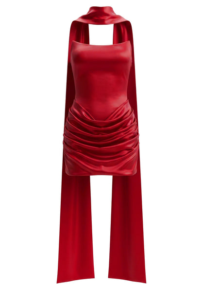 Strapless Draped Corset Dress HV3155