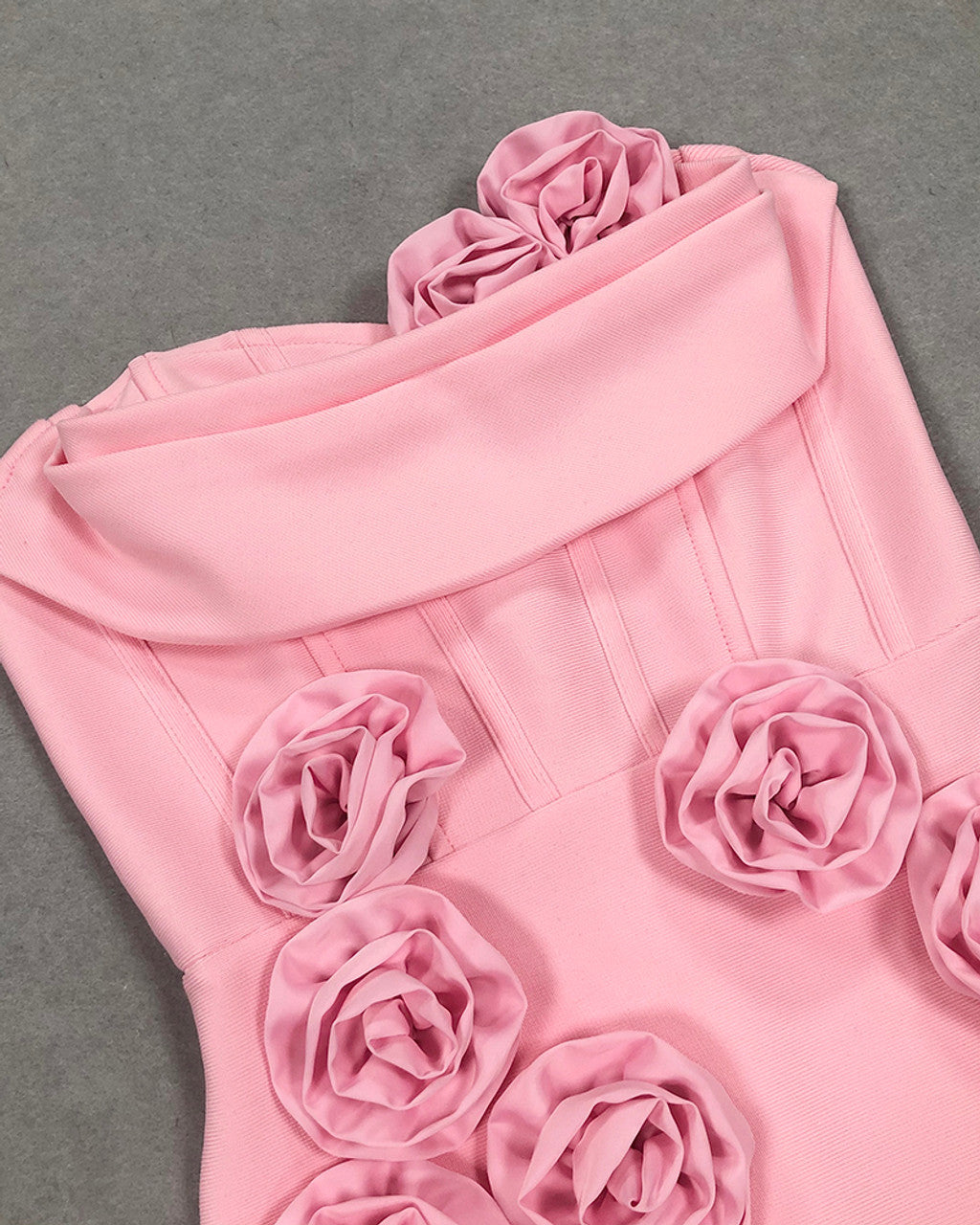 Strapless Floral Corset Maxi Dress