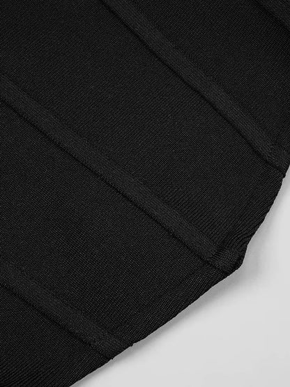 Strapless Heart Top Black
