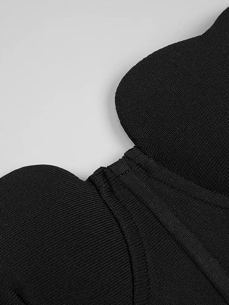 Strapless Heart Top Black