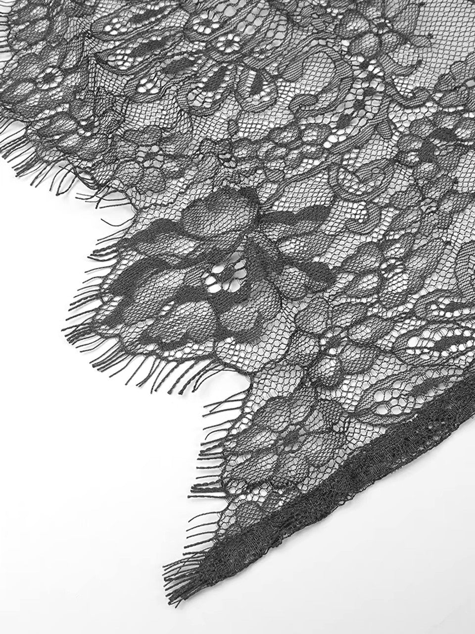 Strapless Sequin Lace Corset Maxi Dress Black HV1762