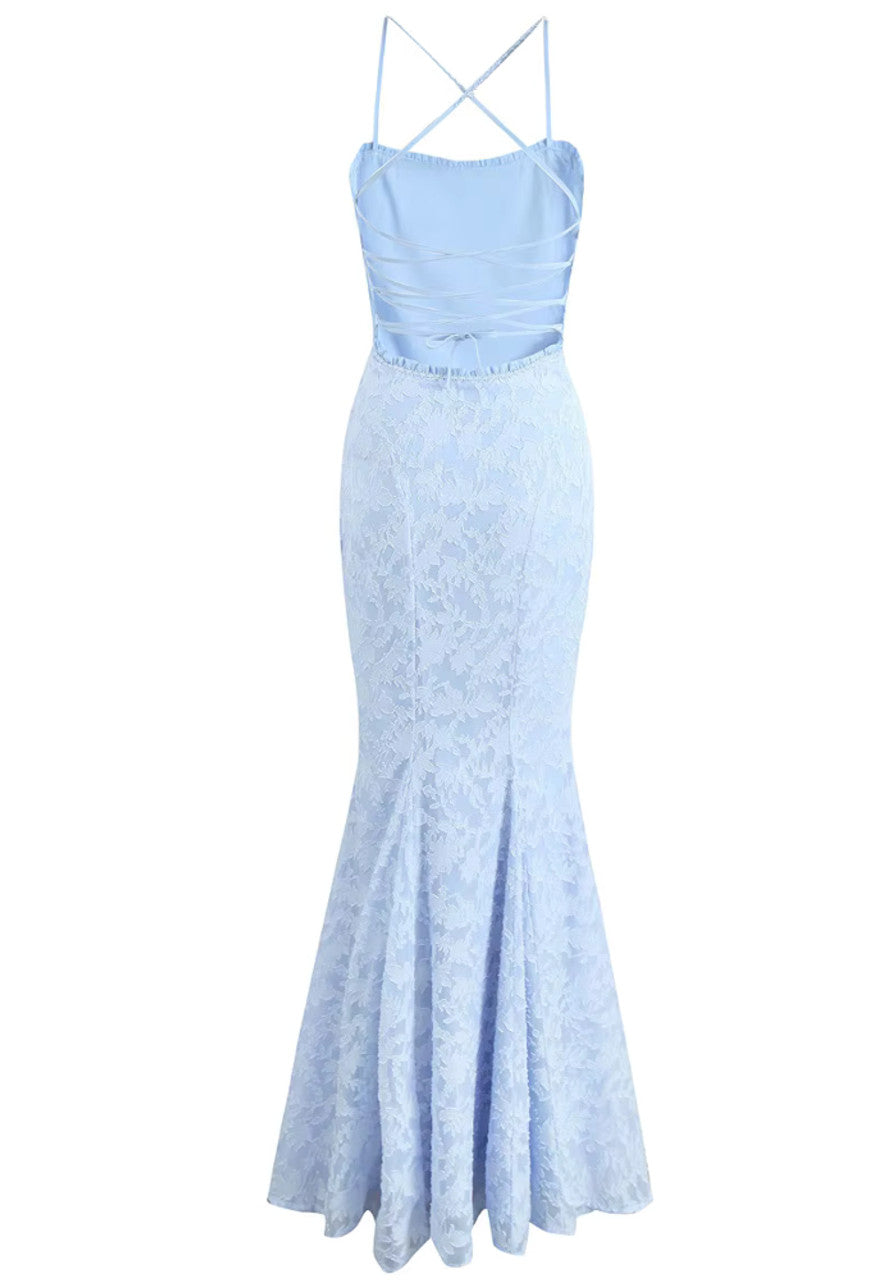 Floral Strappy Back Maxi Dress
