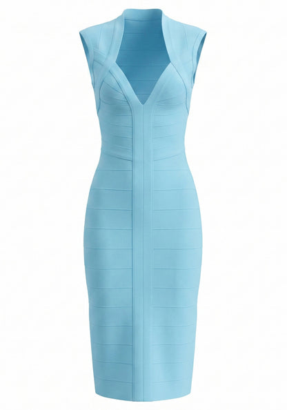 Sweetheart Neckline Midi Dress HV3164