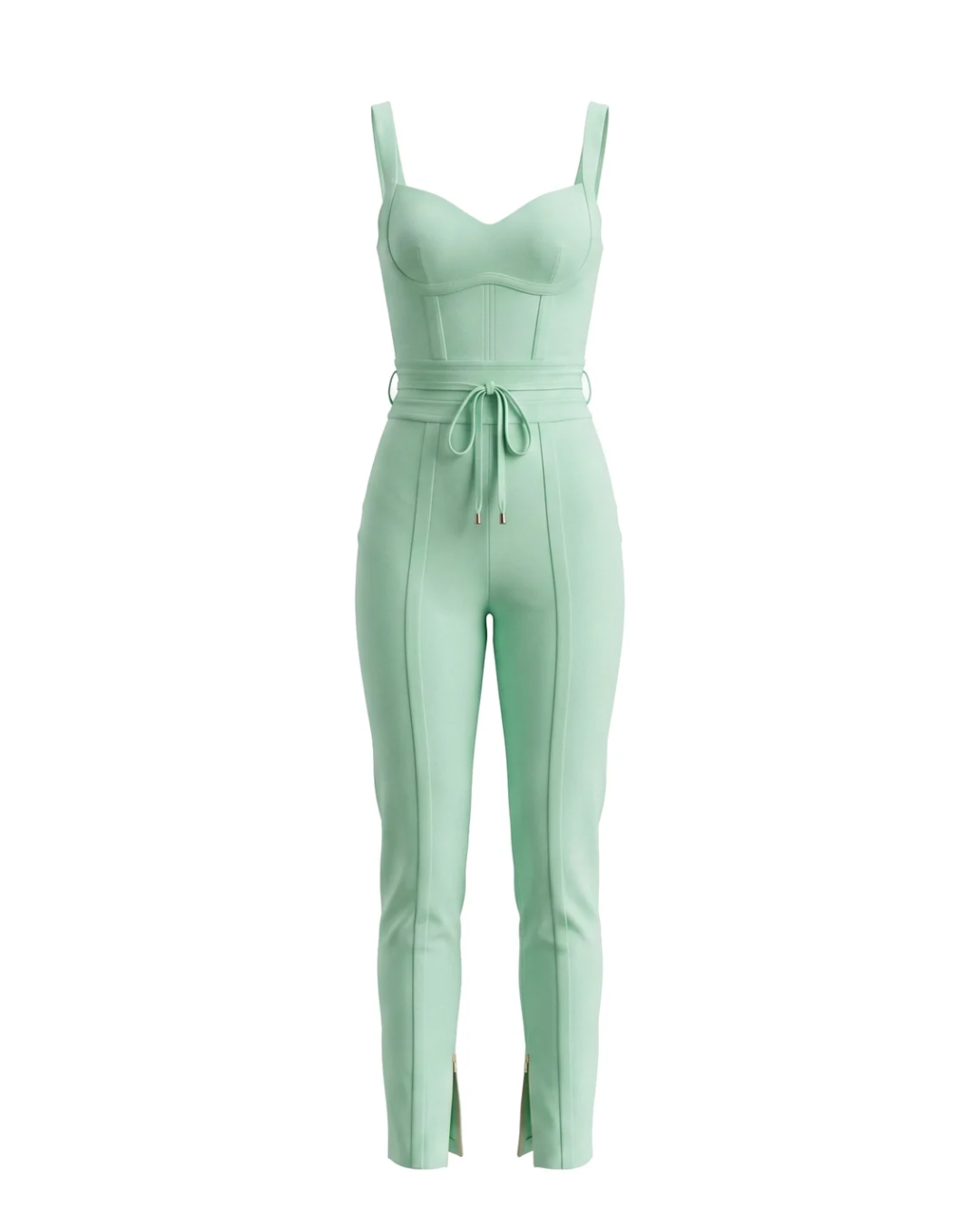 Tie Detail Jumpsuit Mint HV3124