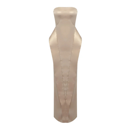 Strapless Maxi Dress Champagne