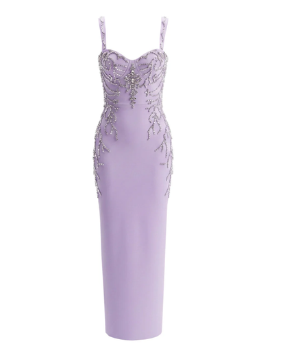 Crystal Embellished Maxi Dress HV3163