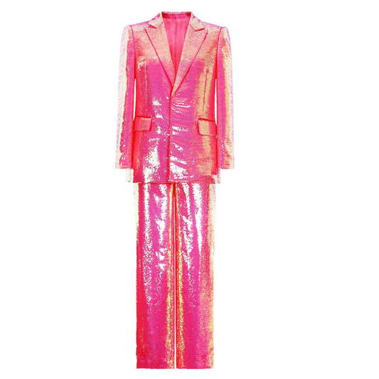 Long Sleeve Sequin Suit