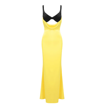 Velvet Bustier Maxi Dress  HV1895