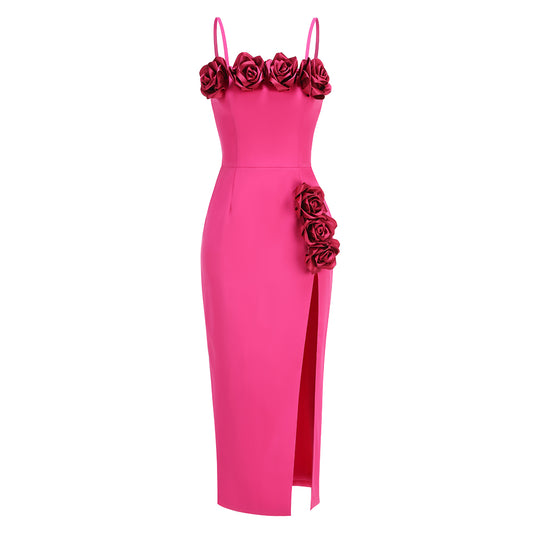 Floral Detail Midi Dress  HV3104