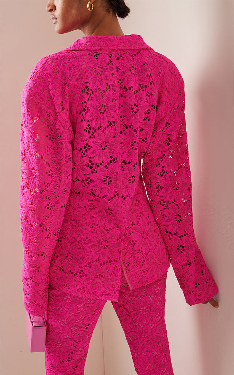 Floral Crochet Suit HV2890