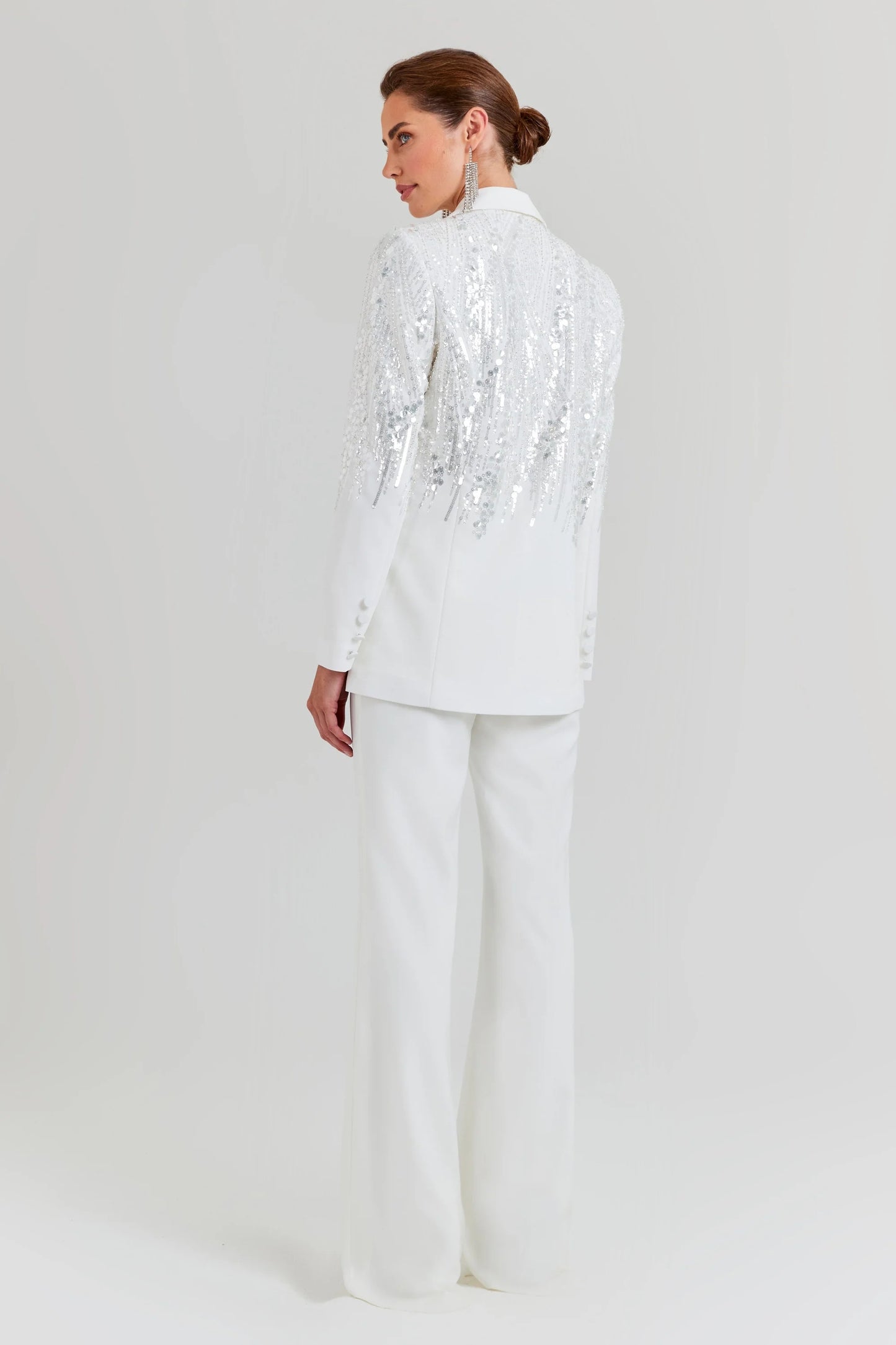 Sequin Suit White HV1088