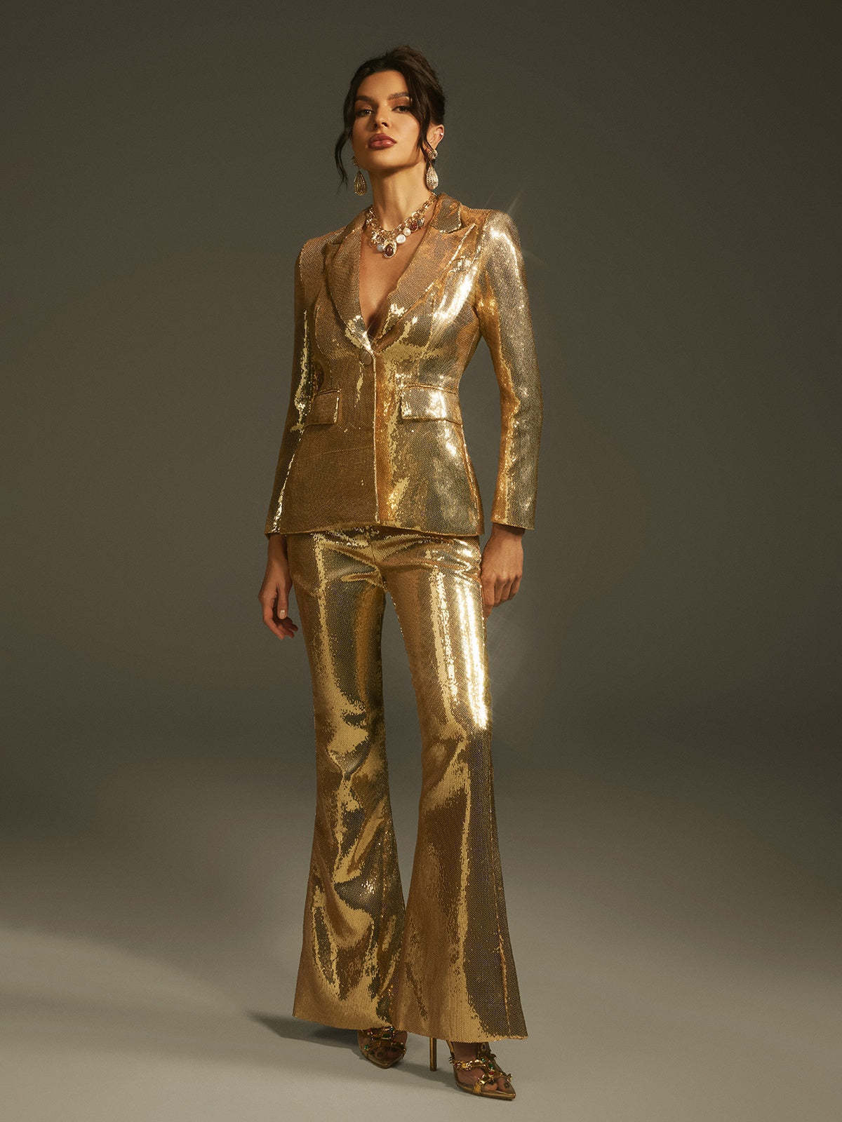 Sequined Suit Gold HV2856