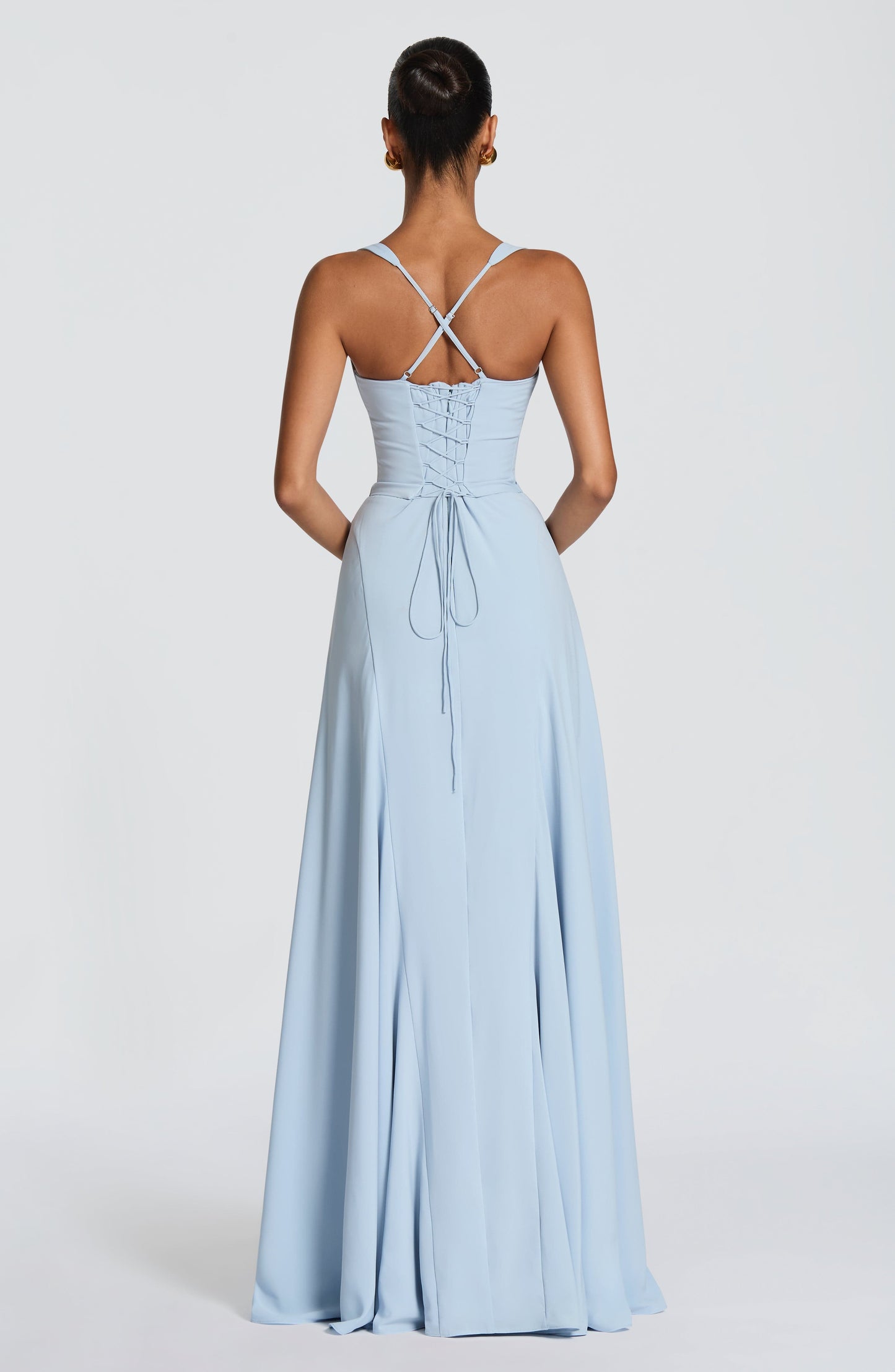 Bustier A Line Corset Maxi Dress HV3188
