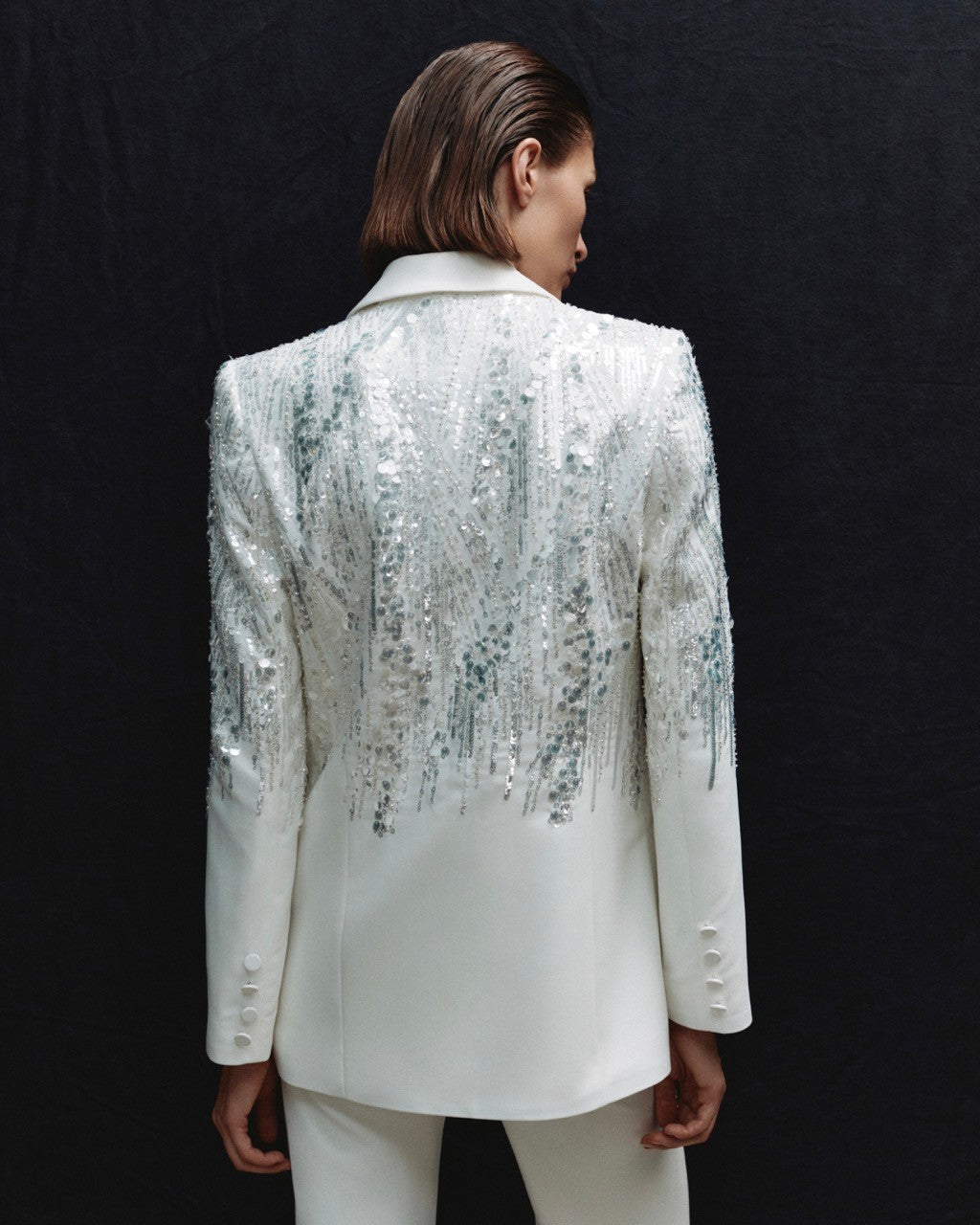 Sequin Suit White HV1088