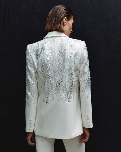 Sequin Suit White HV1088
