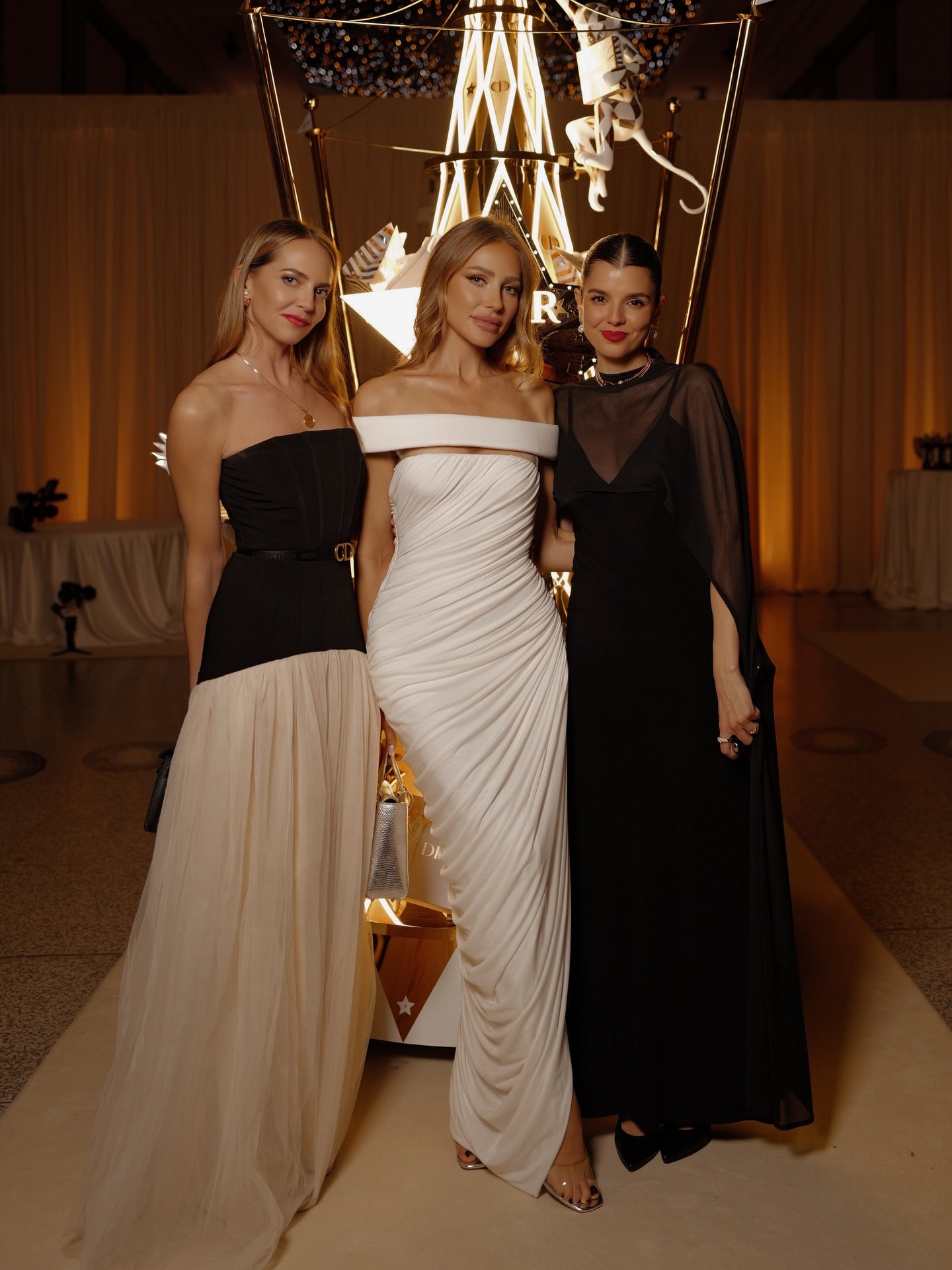Bardot Draped Mesh Insert Maxi Dress White HV0056
