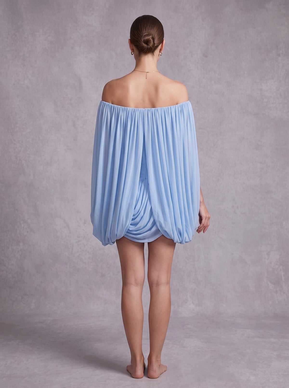 Draped Bardot Dress HV3217