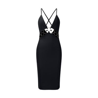 Cut Out Detail Dress Black HV2188