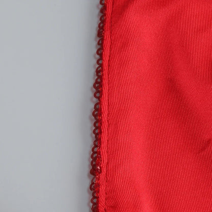 Sequin Maxi Dress Red