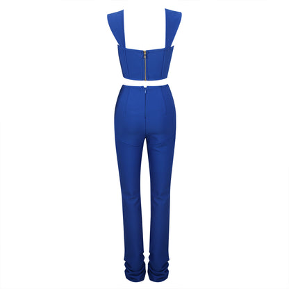 Bustier Structured Jumpsuit Blue HV9272