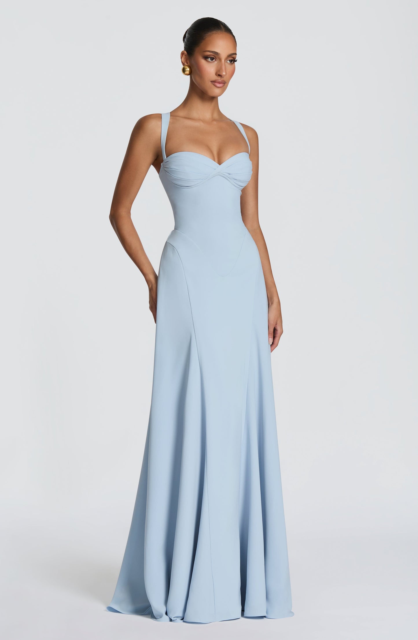 Bustier A Line Corset Maxi Dress HV3188