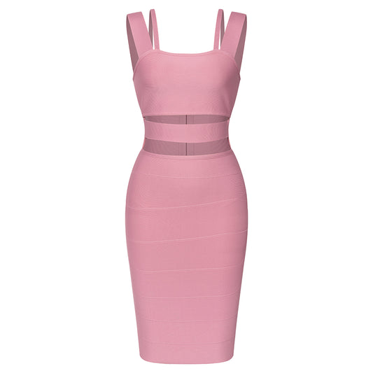 Cut Out Detail Dress Pink HV9414