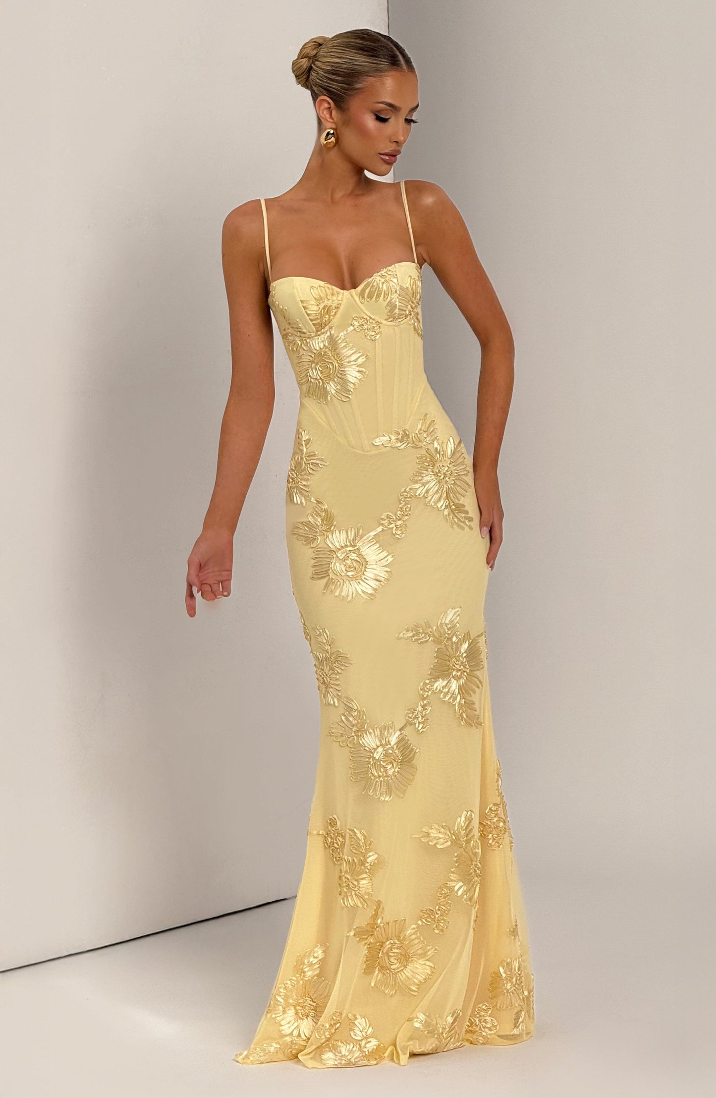 Halter Floral Strappy Backless Maxi Dress Red HV2963