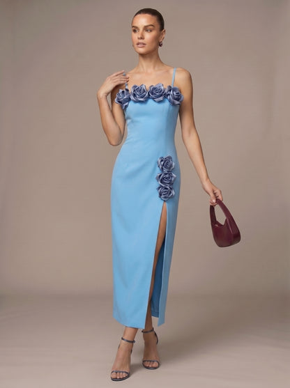 Floral Detail Midi Dress HV3104