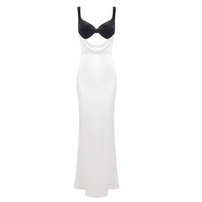 Velvet Bustier Maxi Dress  HV1895