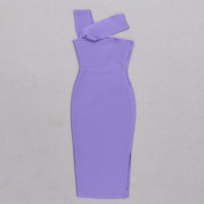 Asymmetric Midi Dress  HV8958