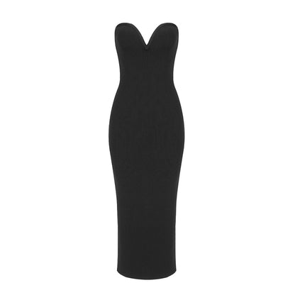 Strapless Cut Out Detail Dress HV8003