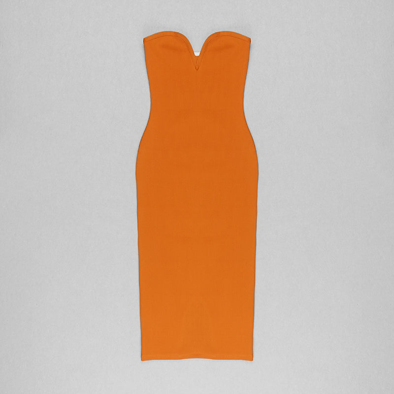 Strapless Cut Out Detail Dress HV8003