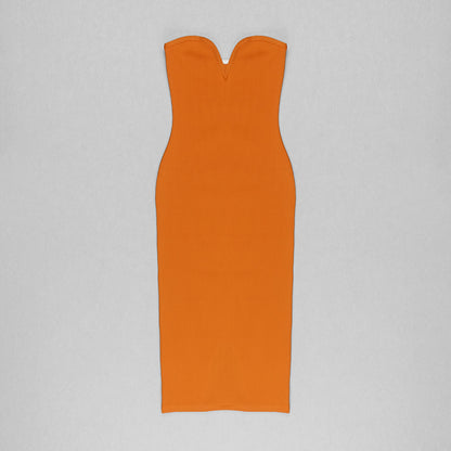 Strapless Cut Out Detail Dress HV8003