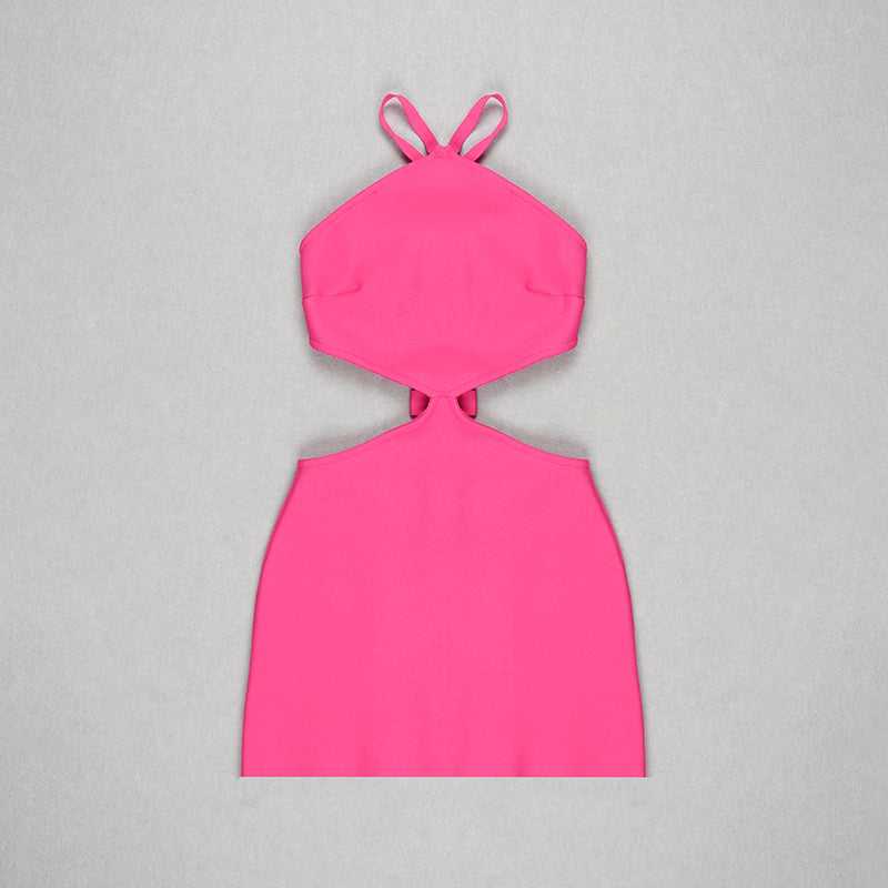 Halter Bow Detail Strappy Dress  HV8414