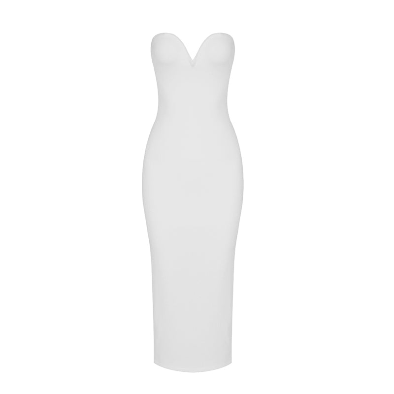 Strapless Cut Out Detail Dress HV8003