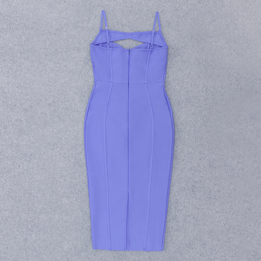 Bustier Cut Out Midi Dress HV8809