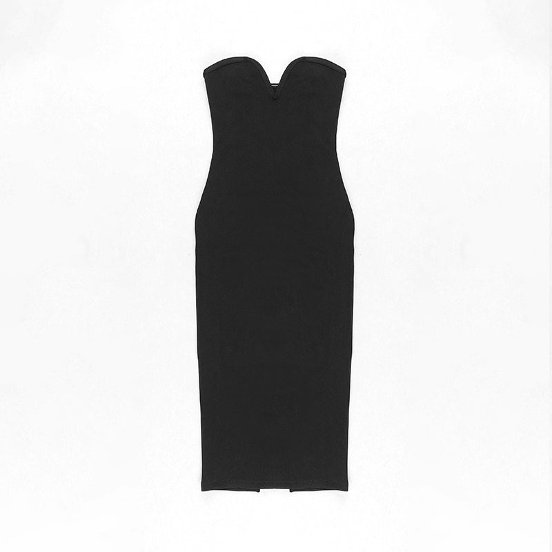 Strapless Cut Out Detail Dress HV8003