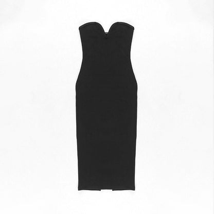 Strapless Cut Out Detail Dress HV8003